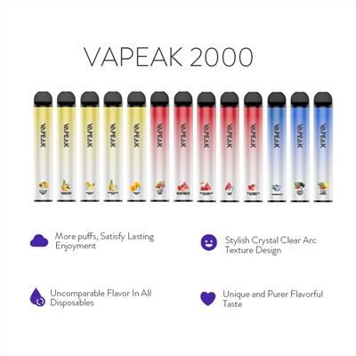 Bir martali ishlatiladigan pod tizimlari 2000 Puff